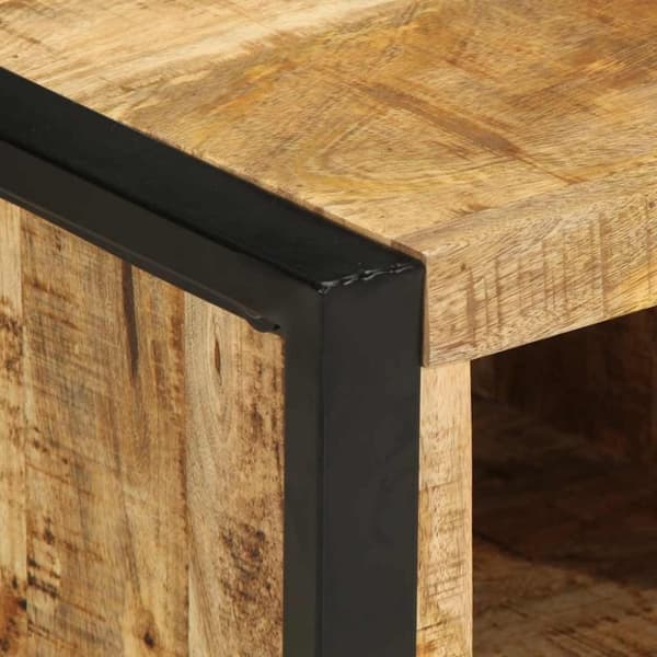vidaXL Soffbord 90x50x36 cm massivt grovt mangoträ