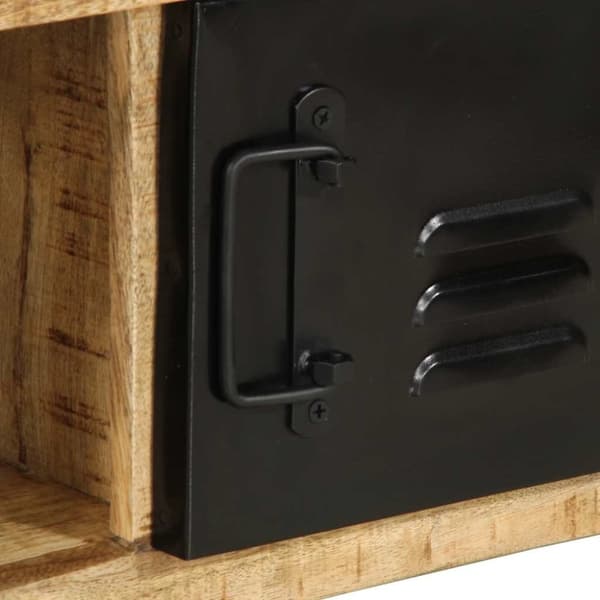 vidaXL Soffbord 90x50x36 cm massivt grovt mangoträ