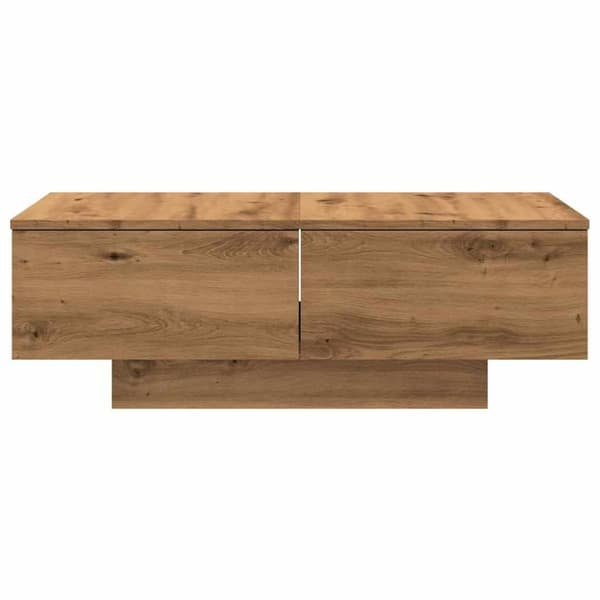vidaXL Soffbord artisan ek 90x60x31 cm konstruerat trä