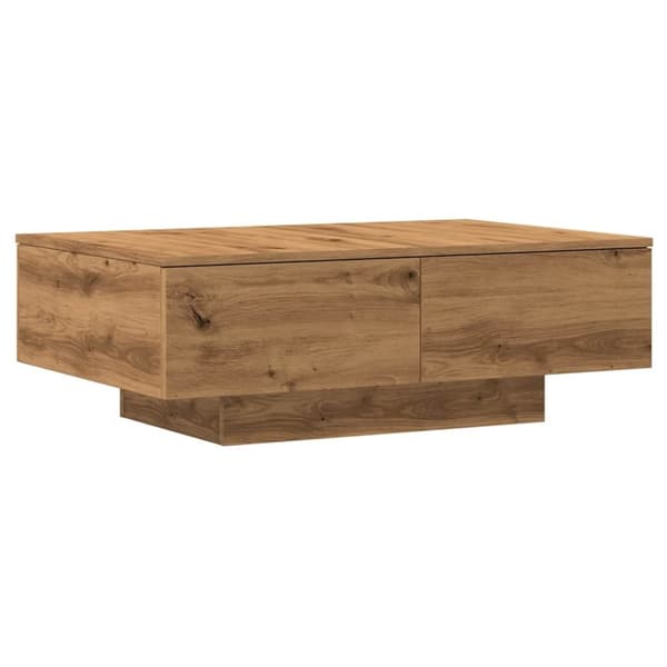 vidaXL Soffbord artisan ek 90x60x31 cm konstruerat trä