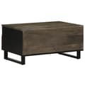 Miniatyrbilde 5 av 11: vidaXL Salongbord svart 80x54x40 cm heltre furu