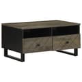 Miniatyrbilde 1 av 11: vidaXL Salongbord svart 80x54x40 cm heltre furu
