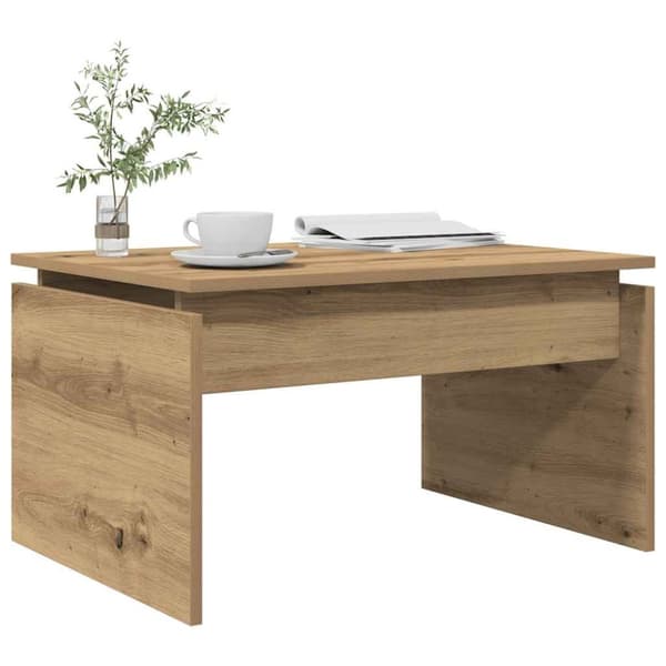 vidaXL Sohvapöytä artesaani tammi 68x50x38 cm tekninen puu