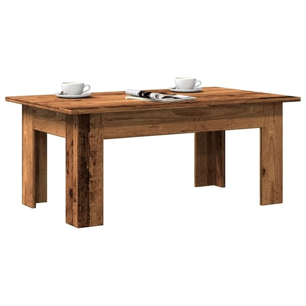 vidaXL sofabord 100x60x42 cm konstrueret træ gammelt træ