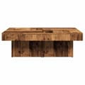 Miniatyrbillede 6 af 10: vidaXL sofabord 90x90x28 cm konstrueret træ antikt træ