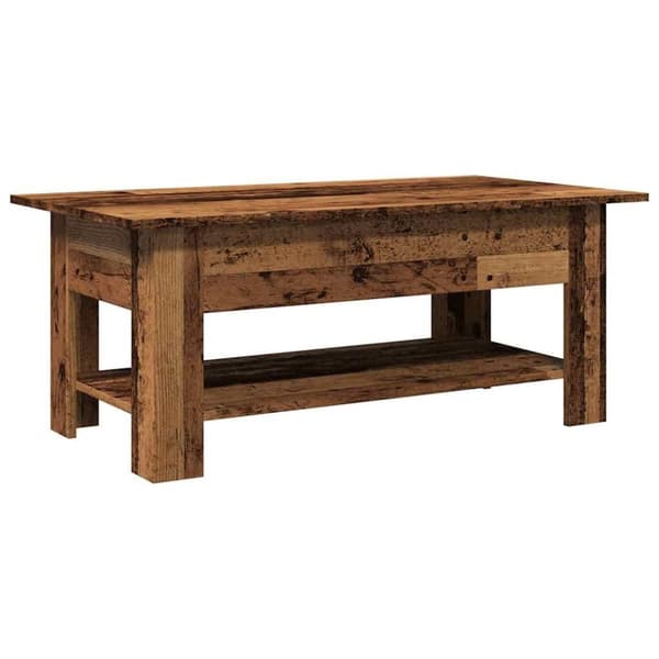 vidaXL Sohvapöytä vanha puu 102x55x42 cm tekninen puu