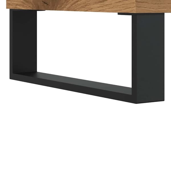 vidaXL sofabord 90x49x45 cm konstrueret træ kunsteg