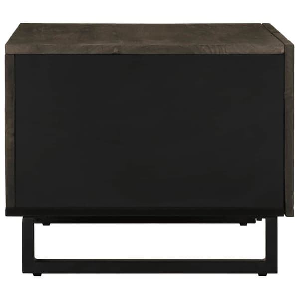 vidaXL sofabord 80x50x40 cm massivt mangotræ sort