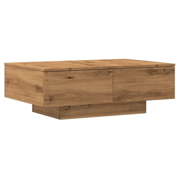 vidaXL sofabord 90x60x31 cm konstrueret træ kunsteg