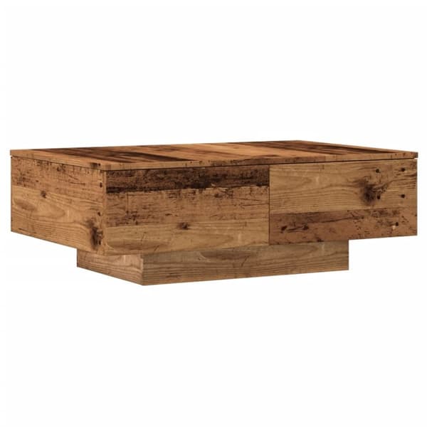vidaXL sofabord 90x60x31 cm konstrueret træ gammelt trælook