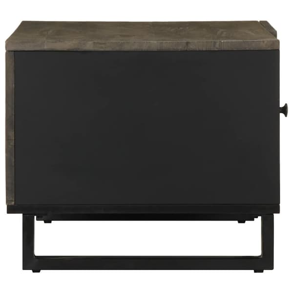 vidaXL sofabord 80x50x40 cm massivt mangotræ sort