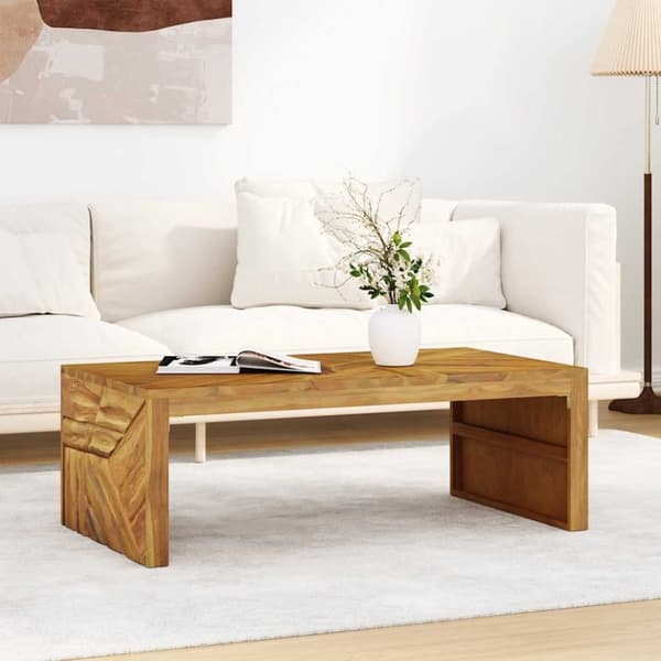 vidaXL sofabord 110x60x38 cm massivt teaktræ