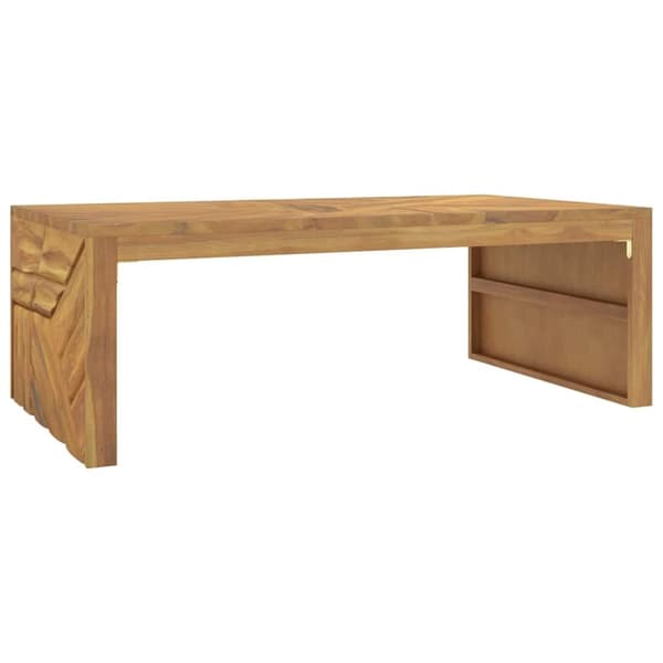 vidaXL sofabord 110x60x38 cm massivt teaktræ