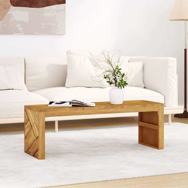vidaXL sofabord 110x35x38 cm massivt teaktræ