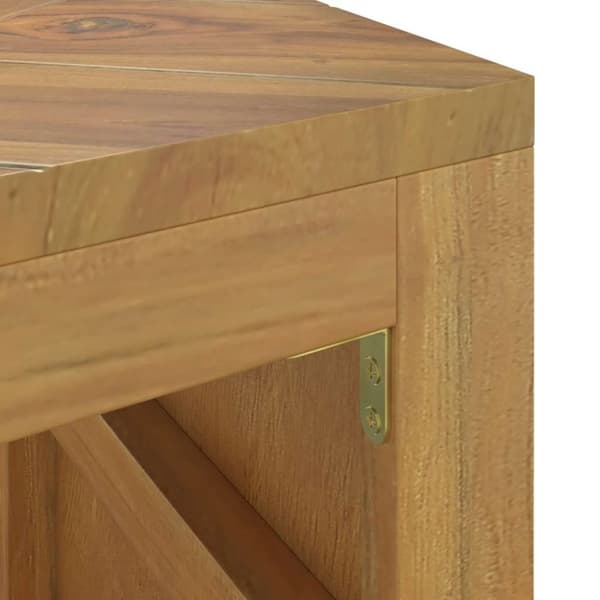 vidaXL sofabord 110x35x38 cm massivt teaktræ