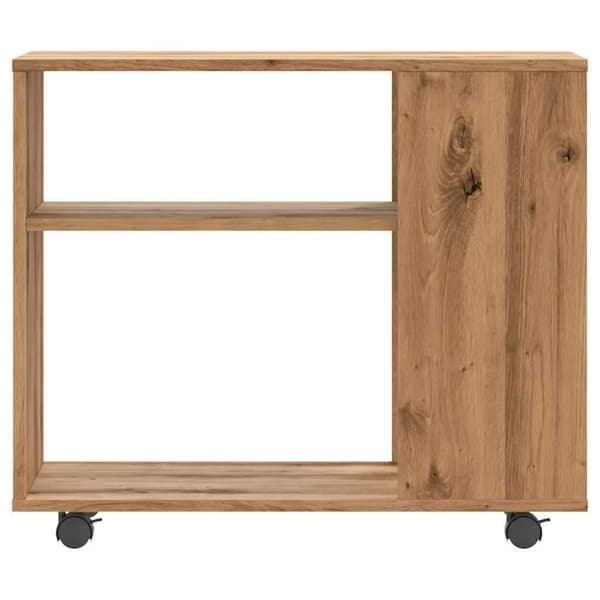 vidaXL Sidebord artisan eik 70x35x55 cm konstruert tre