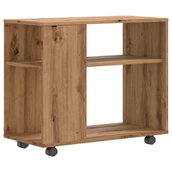 vidaXL Sidebord artisan eik 70x35x55 cm konstruert tre