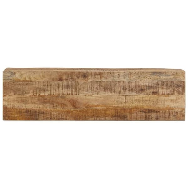 vidaXL Konsollbord 110x30x75 cm grovt heltre mangotre og jern