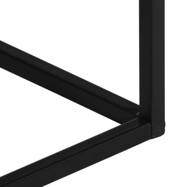vidaXL Konsollbord 110x30x75 cm grovt heltre mangotre og jern