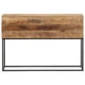 Miniatyrbilde 2 av 10: vidaXL Konsollbord 110x30x75 cm grovt heltre mangotre og jern