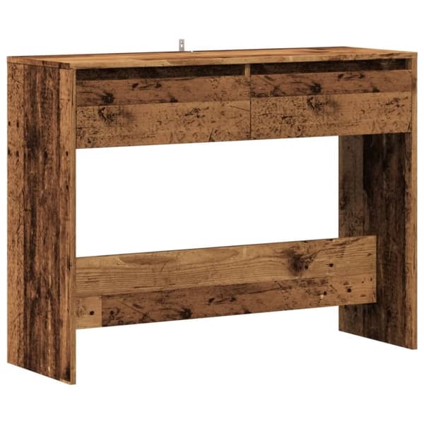 vidaXL Konsollbord gammelt tre 100x35x76,5 cm konstruert tre
