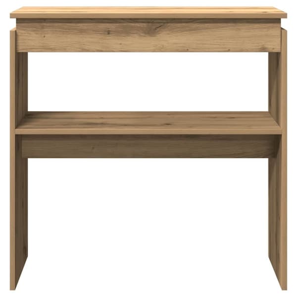 vidaXL Konsolbord artisan ek 80x30x80 cm konstruerat trä
