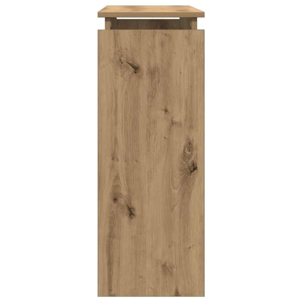 vidaXL Konsolbord artisan ek 80x30x80 cm konstruerat trä