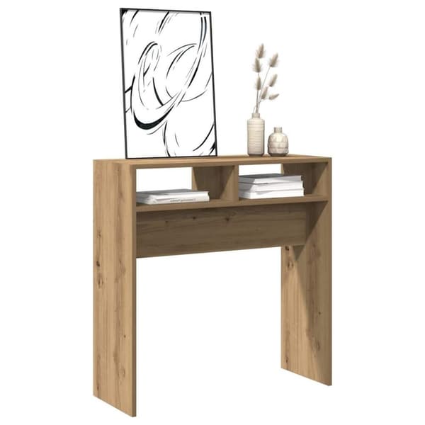 vidaXL Konsolipöytä artesaani tammi 78x30x80 cm tekninen puu