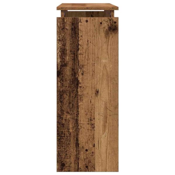 vidaXL konsolbord 80x30x80 cm konstrueret træ antikt træ