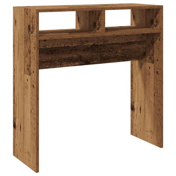 vidaXL konsolbord 78x30x80 cm konstrueret træ antikt træ
