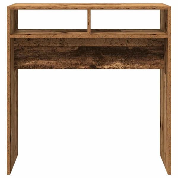 vidaXL konsolbord 78x30x80 cm konstrueret træ antikt træ