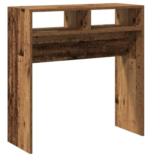 vidaXL konsolbord 78x30x80 cm konstrueret træ antikt træ