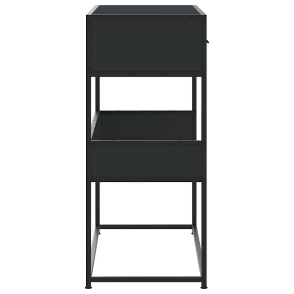 vidaXL Konsollbord svart 90x35x80 cm konstruert tre