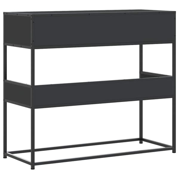 vidaXL Konsollbord svart 90x35x80 cm konstruert tre