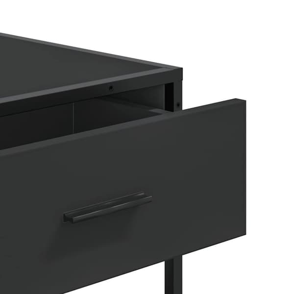 vidaXL Konsollbord svart 90x35x80 cm konstruert tre