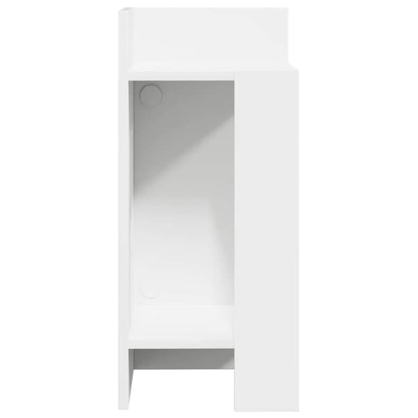 vidaXL sidebord med hylde sort 25,5x27x60 cm