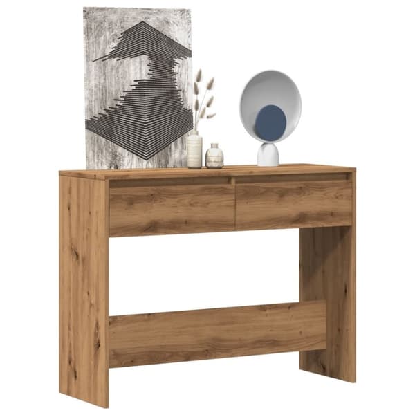 vidaXL konsolbord 100x35x76,5 cm konstrueret træ kunsteg