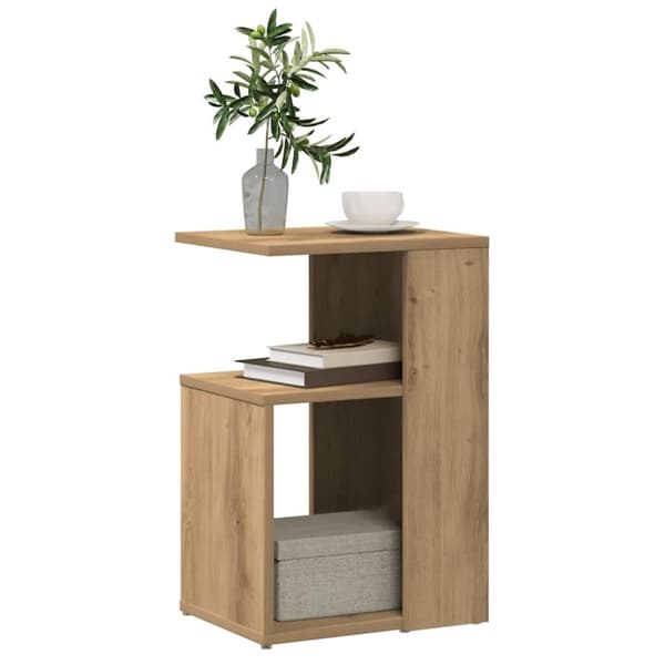 vidaXL sidebord 36x30x56 cm konstrueret træ kunsteg