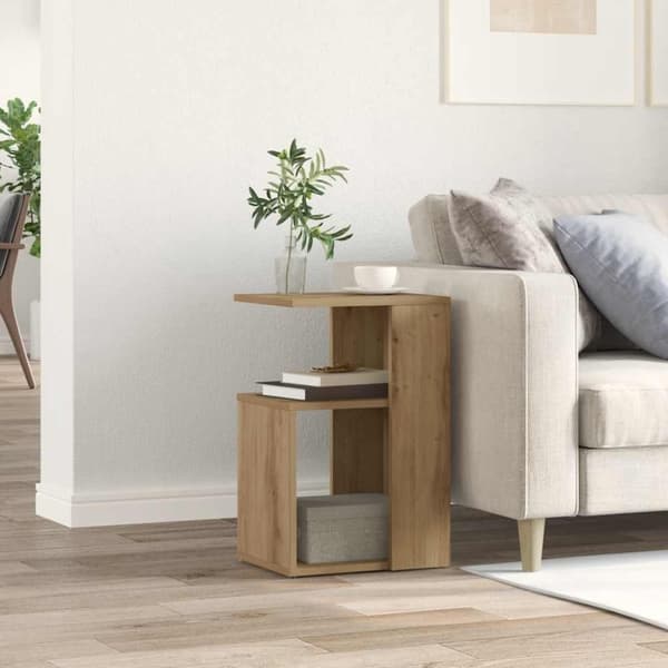 vidaXL sidebord 36x30x56 cm konstrueret træ kunsteg