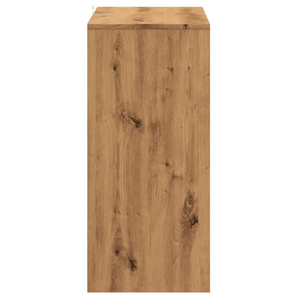 vidaXL Konsollbord artisan eik 100x35x76,5 cm konstruert tre