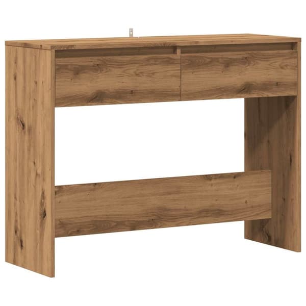 vidaXL Konsollbord artisan eik 100x35x76,5 cm konstruert tre