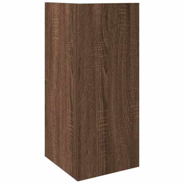 vidaXL Sideborde 2 stk med reol brun eg 25,5x27x60 cm