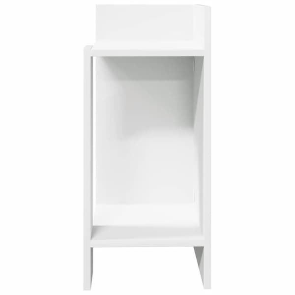 vidaXL sidebord med hylde Hvid 25,5x27x60 cm