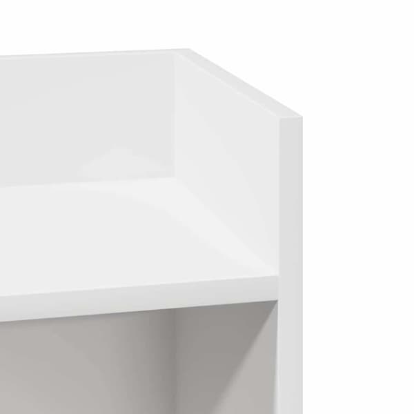 vidaXL sidebord med hylde Hvid 25,5x27x60 cm