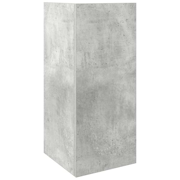vidaXL Sidebord med hylle betonggrå 25,5x27x60 cm
