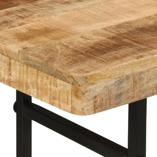 vidaXL konsolbord 112x36x76 cm massivt mangotræ og jern