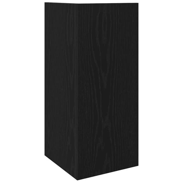 vidaXL sivupöydät 2 kpl hyllyllä Musta 25,5x27x60 cm