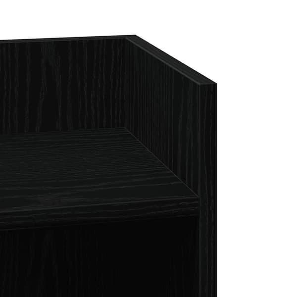 vidaXL sivupöydät 2 kpl hyllyllä Musta 25,5x27x60 cm