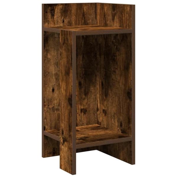 vidaXL Sidebord 2 stk med hylle røkt eik 25,5x27x60 cm