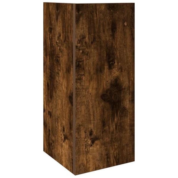 vidaXL Sidebord 2 stk med hylle røkt eik 25,5x27x60 cm